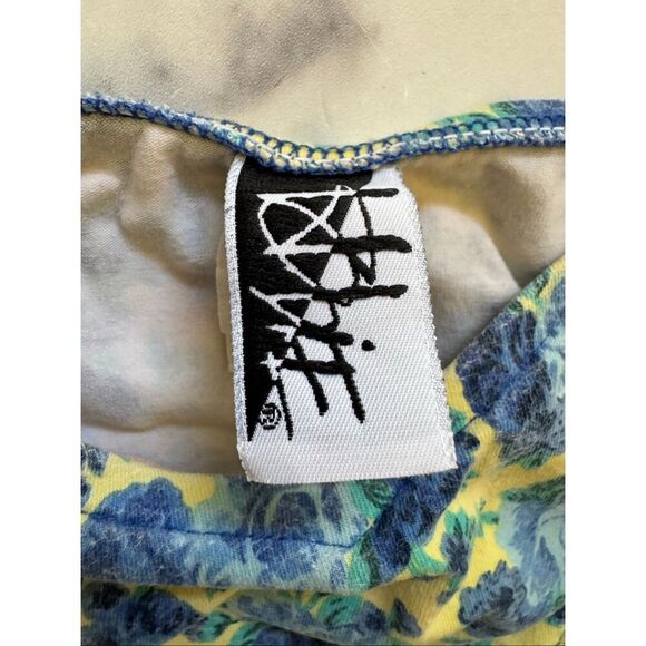 women's S bikini bottoms V padded bra swim suit 2 piece cotton high rise 90’s fl - Picture 3 of 8